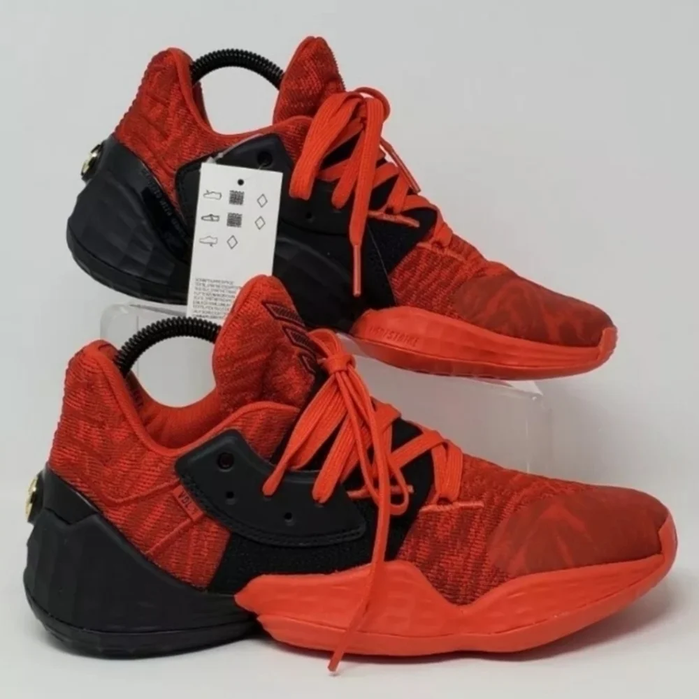 Adidas Harden Vol. 4 Basketball Shoes Red Black EF0999 Men USA Size 7 New